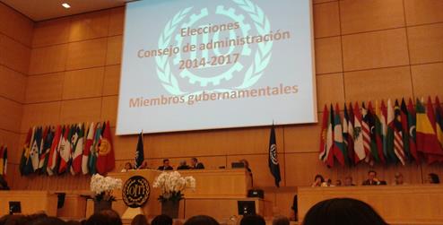 Elecciones de los miembros del Consejo de Administración para el periodo 2014-2017 durante la 103ª Conferencia Internacional del