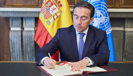 El Ministro de Asuntos Exteriores firma el acuerdo de sede con PNUD, que trasladará a 100 trabajadores a Madrid
