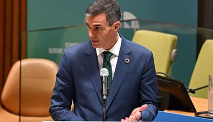 Pedro Sánchez anuncia que España se adherirá a la Iniciativa Global para la Integridad de la Información sobre Cambio Climático