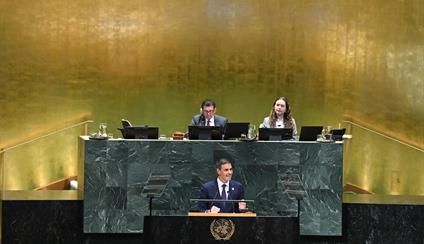 Pedro Sánchez: "El feminismo es una de las principales fuerzas de transformación y progreso que ha conocido el mundo y ya es hora de que guíe a esta institución"