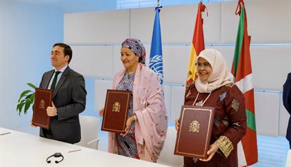 El Gobierno de España, el Ejecutivo vasco y Naciones Unidas abren el Secretariado de la Coalición Local2030 en Bilbao