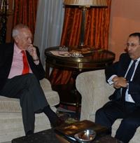 11/01/2012. El ministro García-Margallo junto al ministro delegado de Asuntos Exteriores y de Cooperación marroquí, Youssef Amrani. Foto Maec
