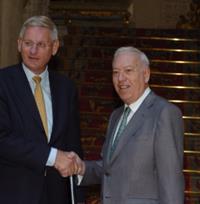 31/01/2012. El ministro junto a su homólogo sueco, Carl Bildt, durante su encuentro en Madrid. Foto Maec
