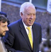 El ministro García-Margallo a su llegada al Consejo de Asuntos Exteriores en Luxemburgo. Foto EFE