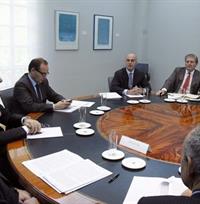 El ministro García Margallo y su homólogo italiano, Giulio Terz, durante la reunión mantenida en Madrid. Foto EFE