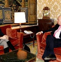 El ministro García-Margallo junto a su homóloga colombiana, María Ángela Holguín Cuéllar. Foto EFE