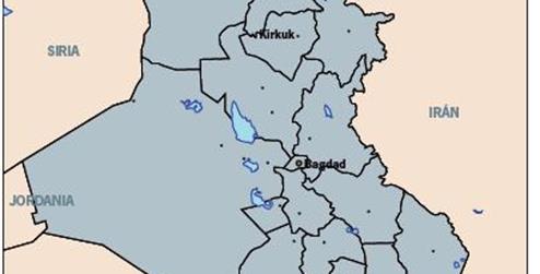 Mapa de Irak