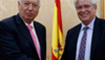 José Manuel García-Margallo se reúne con Joan Clos, director ejecutivo