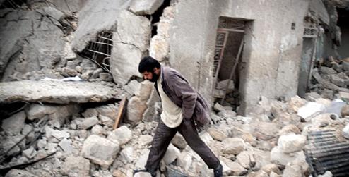 Edificio en Siria. Foto EFE