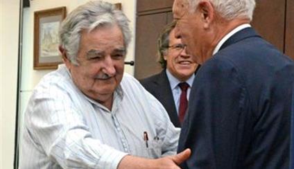 El ministro García-Margallo con su homólogo uruguayo Almagro. Foto Efe