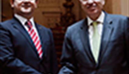 El ministro recibió a su homólogo rumano, en visita oficial