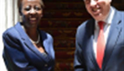 García-Margallo recibe a la ministra de Asuntos Exteriores de Ruanda