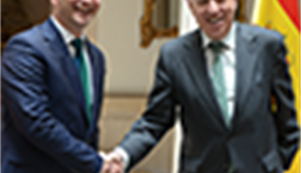 García-Margallo recibe al ministro de Asuntos Exteriores de Albania