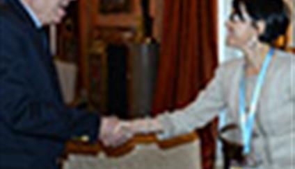 El ministro recibe a la asesora especial del secretario general de las Naciones Unidas