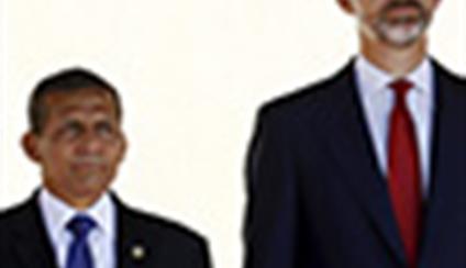 El presidente del Perú, Ollanta Humala, visita España