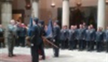 Ceremonia de imposición de la Condecoración de la Orden del Mérito Civil a las banderas de las unidades militares