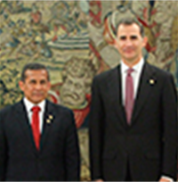 Su Majestad el Rey recibe al Presidente de Perú