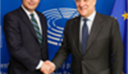 Jorge Toledo se reúne con el presidente del Parlamento Europeo