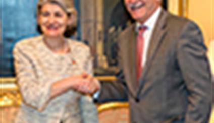Alfonso Dastis se reúne con Irina Bokova
