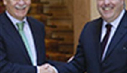 Alfonso Dastis recibe al Presidente de la Asamblea Nacional de Venezuela