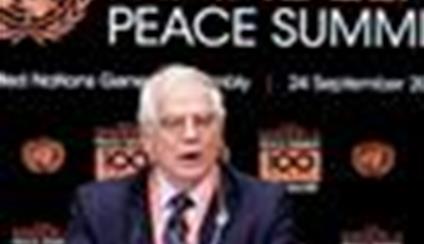 Josep Borrell interviene en la Cumbre de Paz Nelson Mandela
