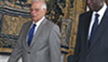 El ministro Borrell recibe a su homólogo de Senegal 