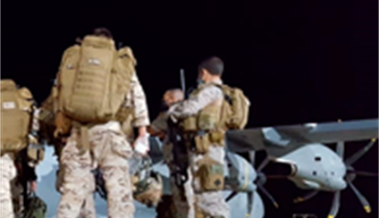 El primer avión despega desde la Base Aérea de Zaragoza