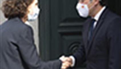 El ministro recibe a su homóloga del Principado de Andorra