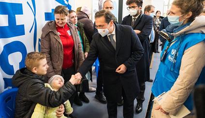 José Manuel Albares se reúne en Chisinau con los líderes del ejecutivo moldavo