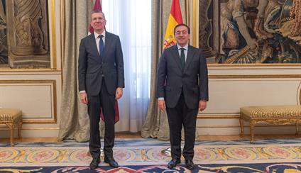 Visita del ministro de Asunto de Exteriores de Letonia