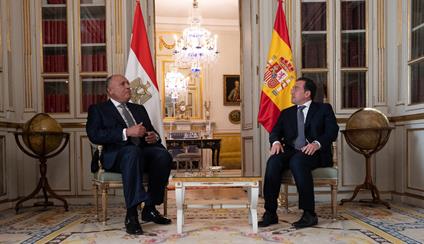 Visita del ministro de Asuntos Exteriores de la República Árabe de Egipto