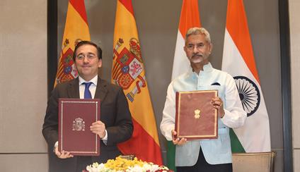 Viaje oficial del ministro José Manuel Albares a la India