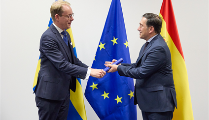 José Manuel Albares interviene en el Consejo de Asuntos Exteriores