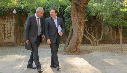 Oriente Medio y el papel de la Unión por el Mediterráneo en la región centran la reunión de Albares con el Secretario General de la UpM 