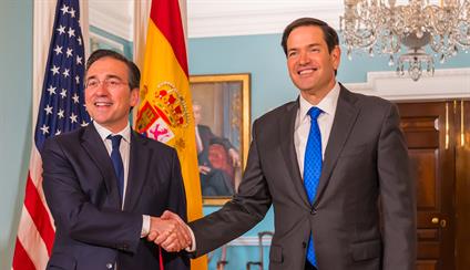 Albares se reúne con Marco Rubio en Washington